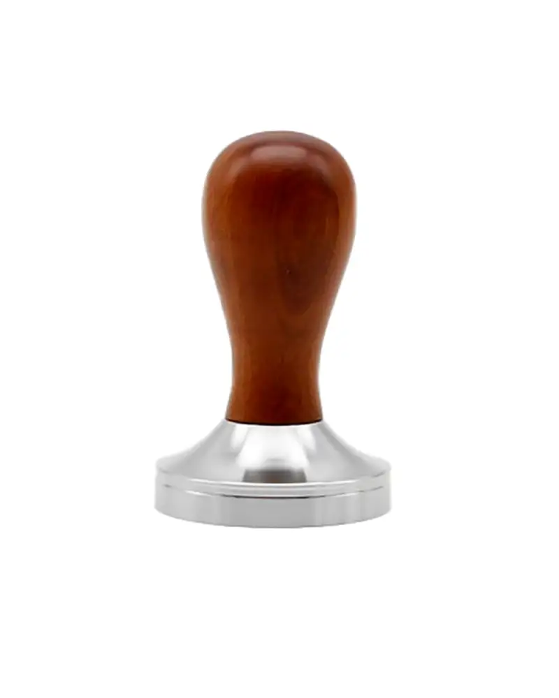 Tamper Studio Barista 58mm - Base Plana y Mango de Madera